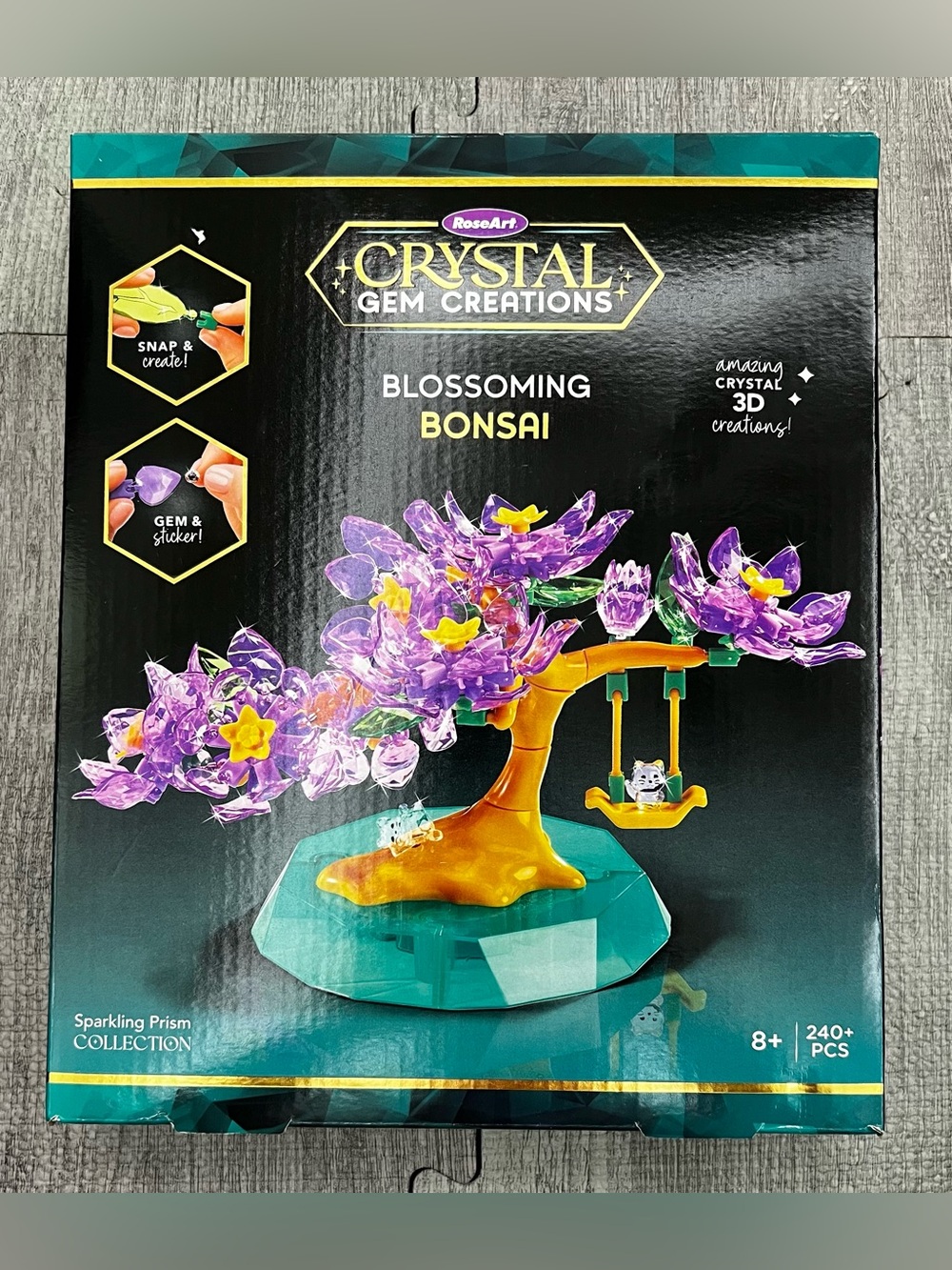 RoseArt Crystal Gem Creations Blossoming Bonsai Building Set 240+ Pcs 8+